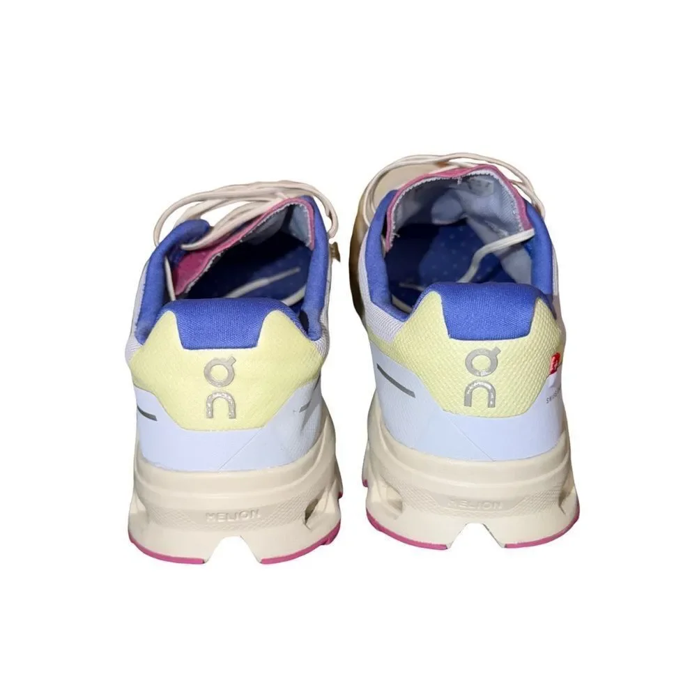 On Running Cloudflow Lightweight Women's Running Shoe - White/Pink/Blue 10.5